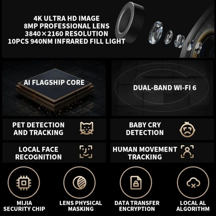 Original Xiaomi Smart Camera C700 4K 360 Viewing Angle Full-Color Night Vision AI Camera Original Xiaomi Smart Camera C700 4K 360 Viewing Angle Full-Color Night Vision AI Camera
